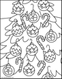 laminas para colorear dibujos de &aacute;rboles, arbolitos navide&ntilde;os para navidad 15